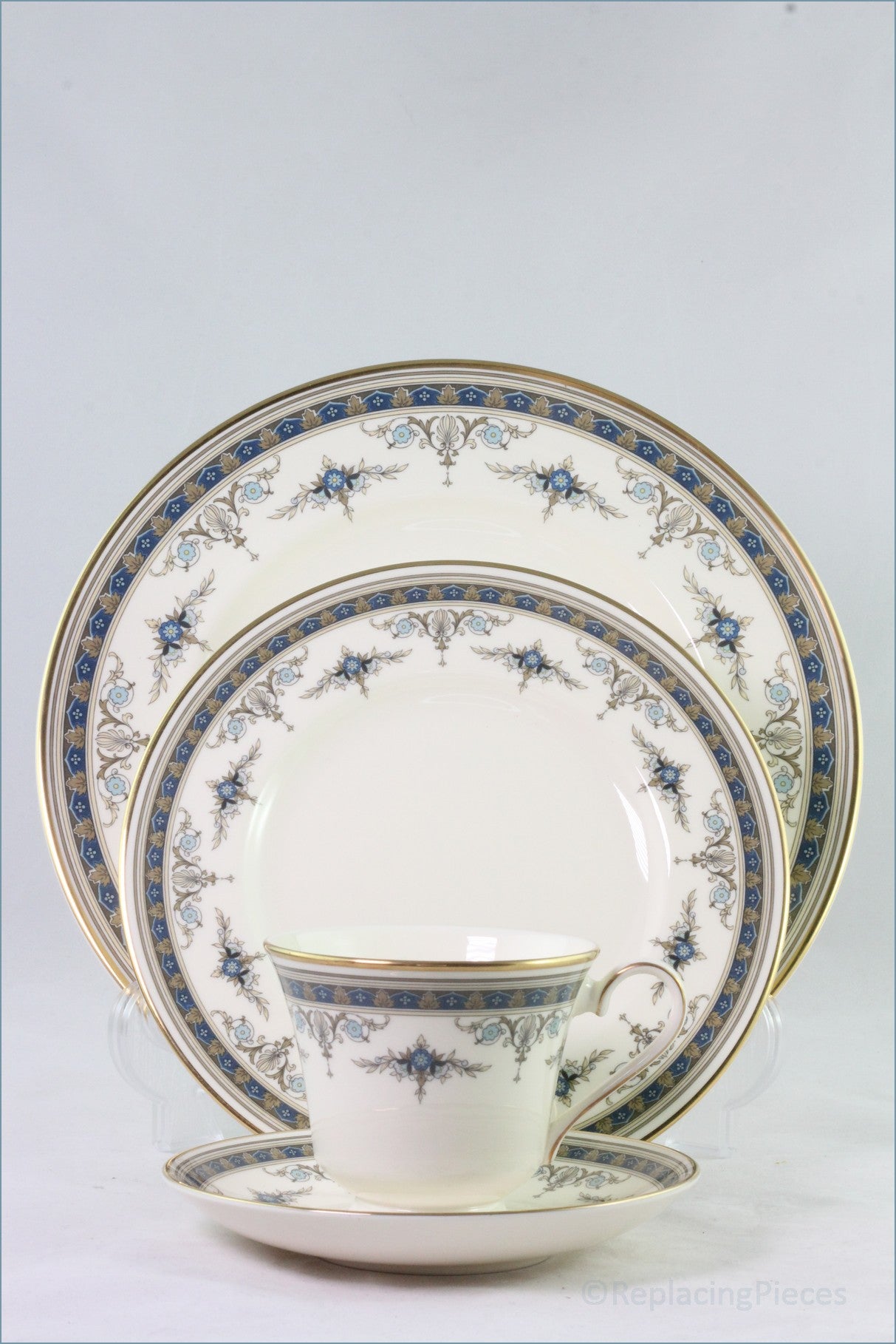 MINTON GRASMERE 27cm 廃盤　ヴィンテージ皿　5枚セット　食器 MINTON GRASMERE 27cm 廃盤 ヴィンテージ皿 5枚セット 食器