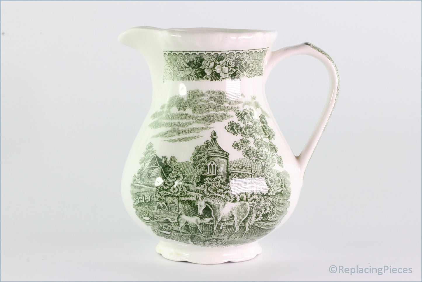 Adams - English Scenic (Green) - Milk Jug