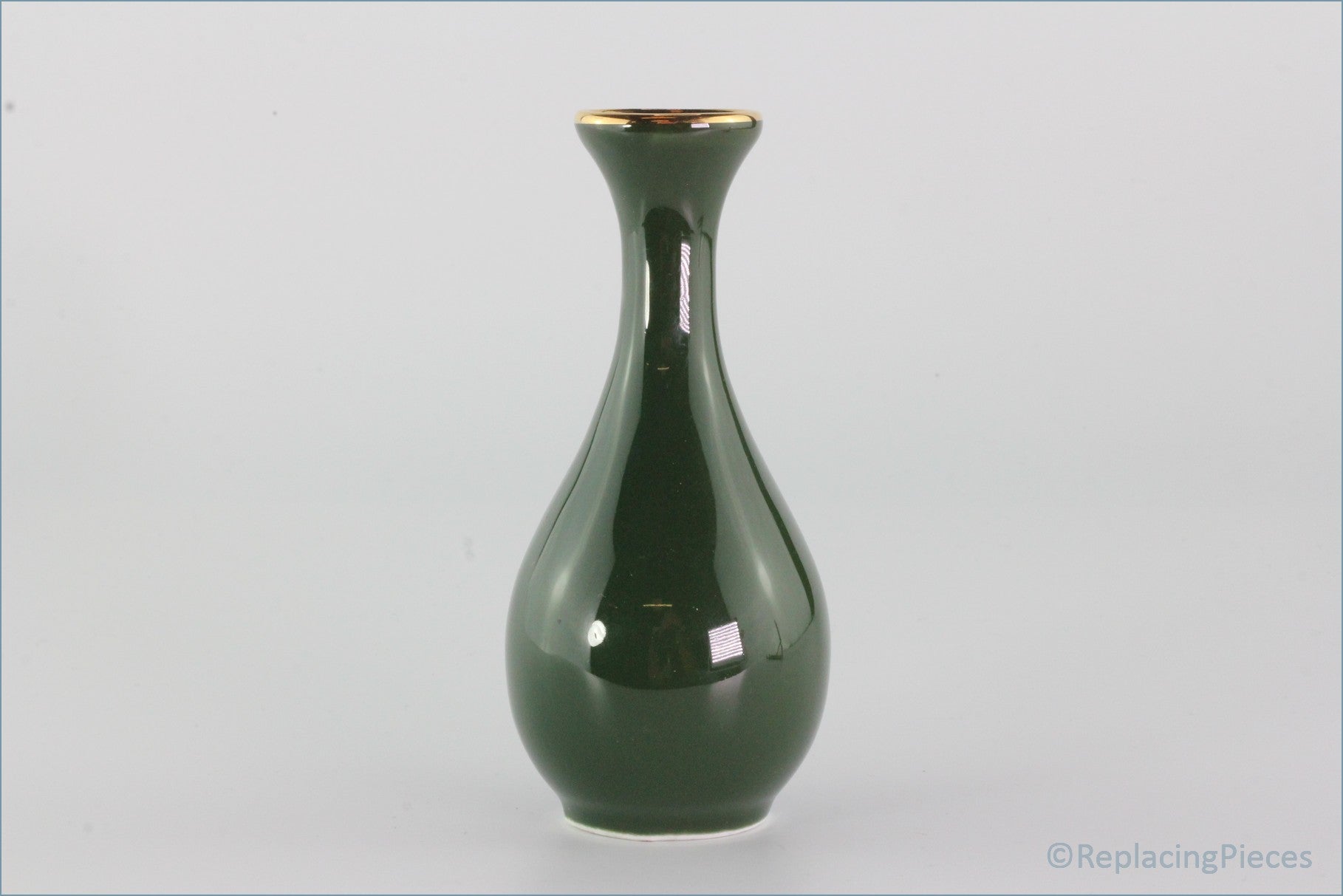 Apilco - Bistro (Green & Gold) - Bud Vase