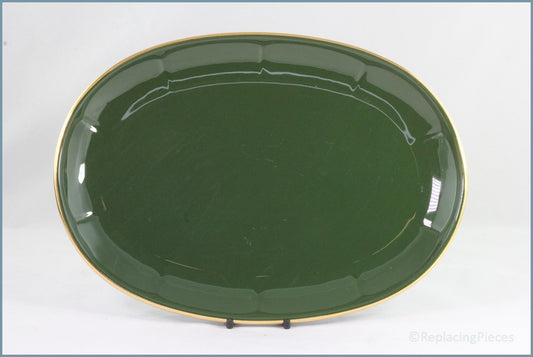 Apilco - Bistro (Green & Gold) - 11 7/8" Oval Platter