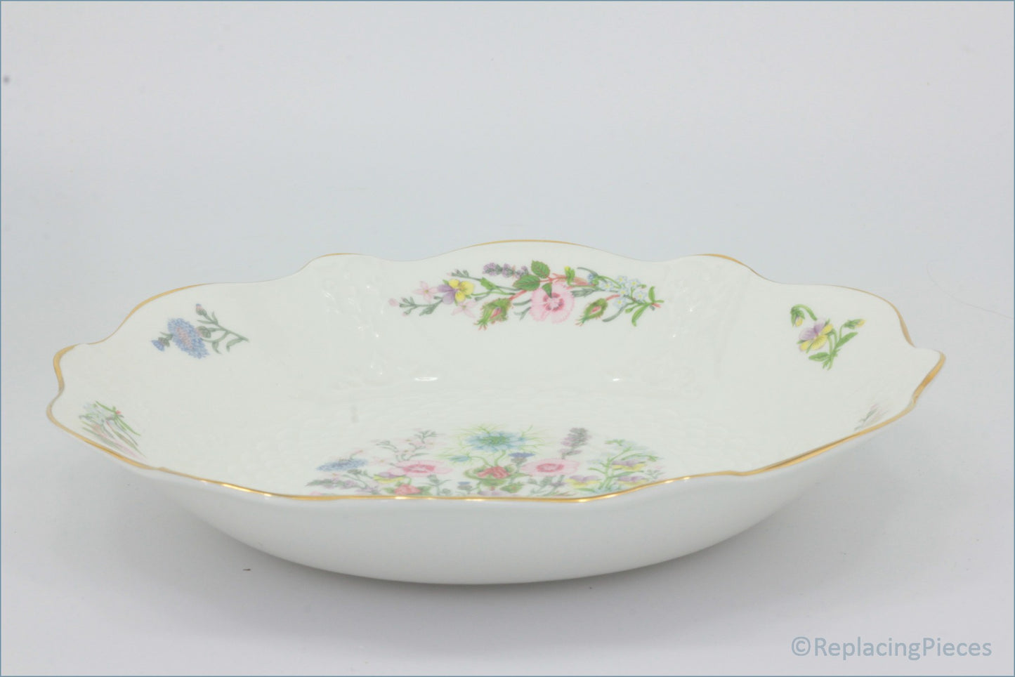 Aynsley - Wild Tudor - 10 1/2" Shallow Bowl