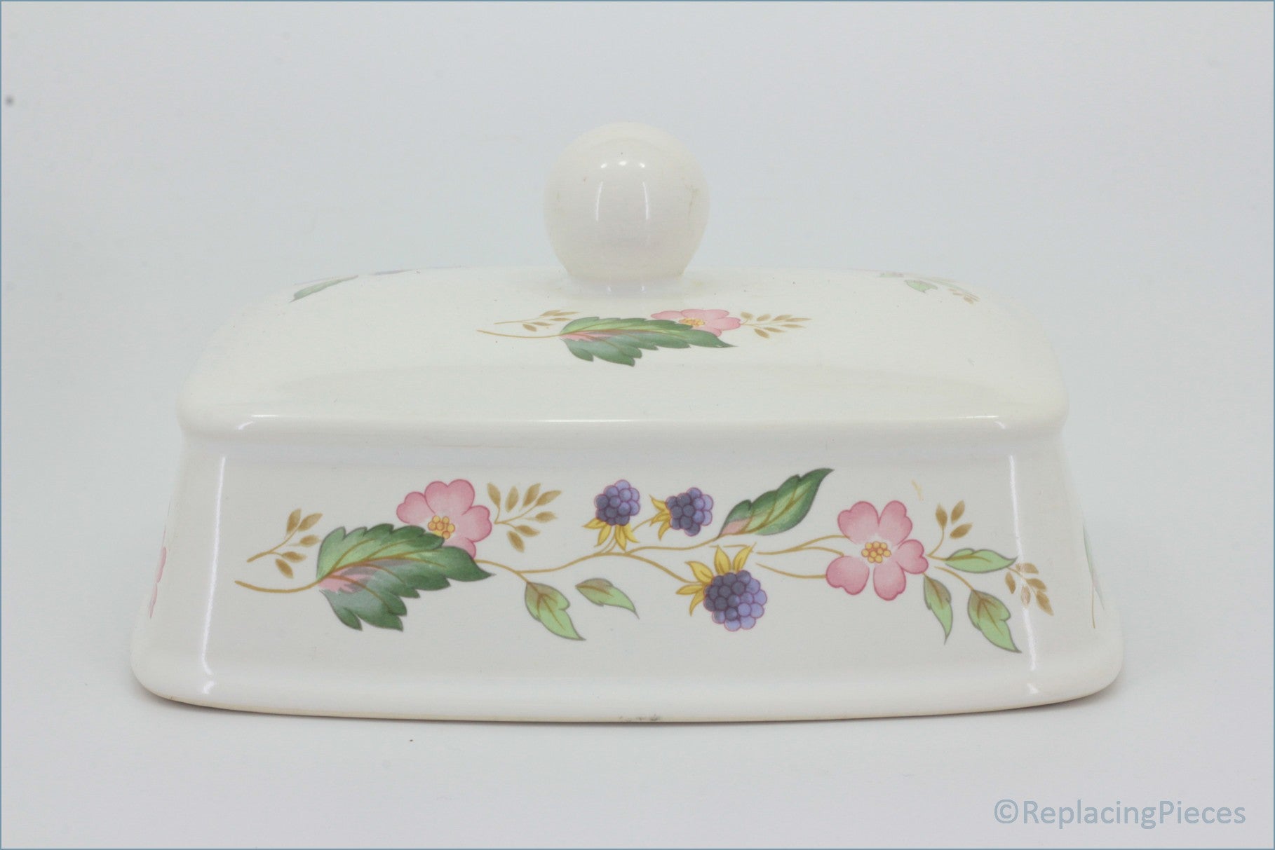 BHS - Victorian Rose - Lidded Butter Dish (Lid ONLY)