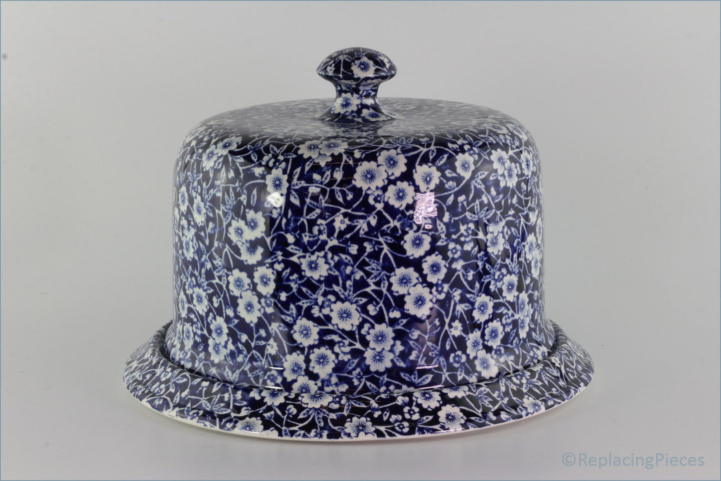 Burleigh - Calico (Blue) - Stilton Cheese Dome