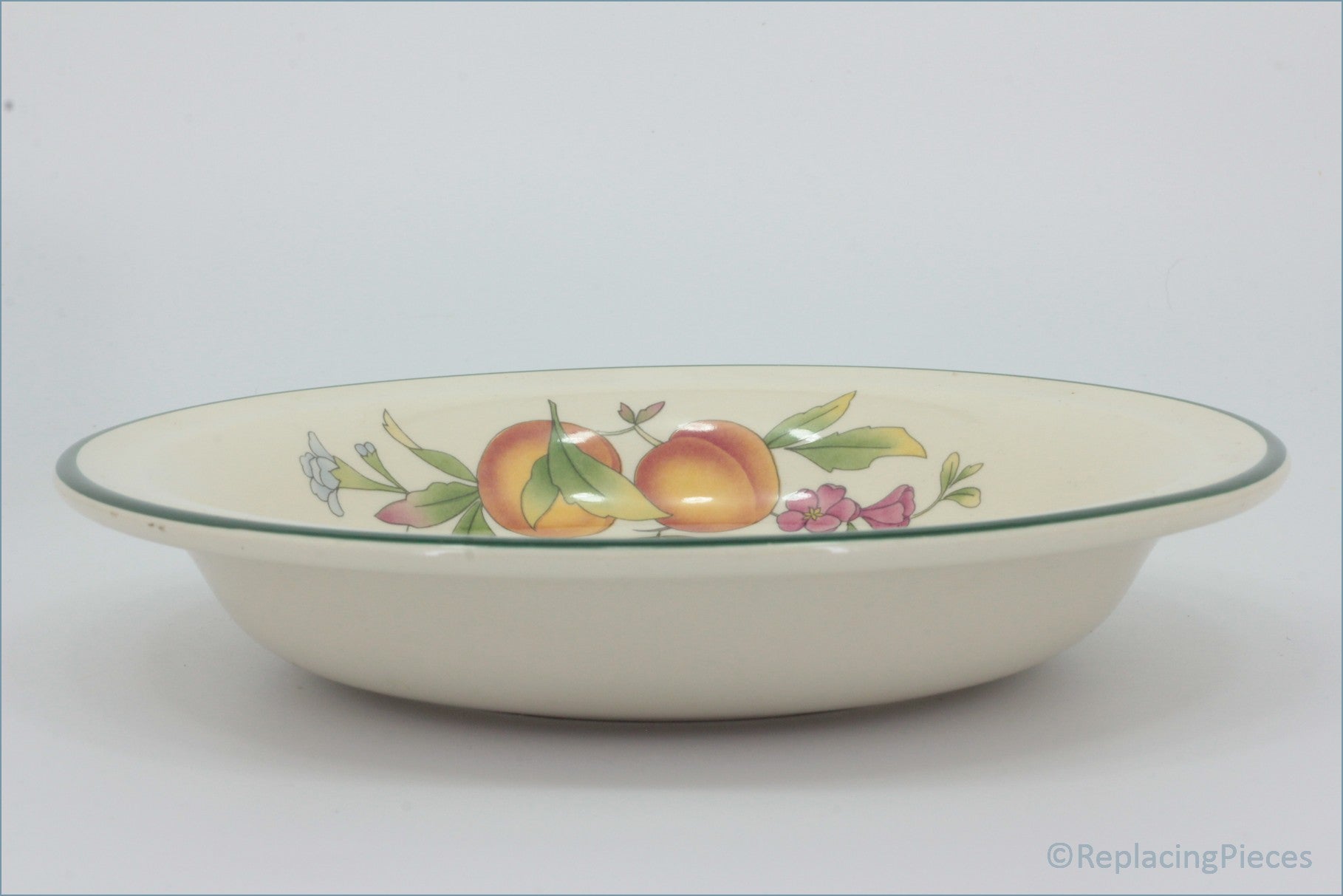 Cloverleaf - Peaches & Cream - 8 5/8" Rimmed Bowl