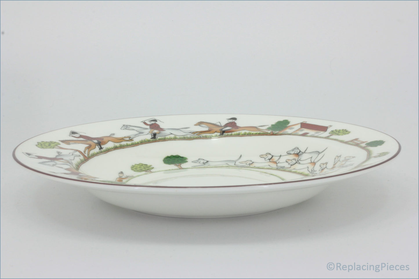 Coalport - Hunting Scene - 9" Rimmed Bowl