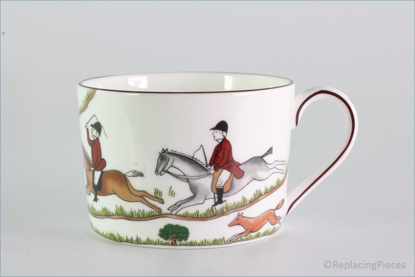 Coalport - Hunting Scene - Teacup (Straight Sided)