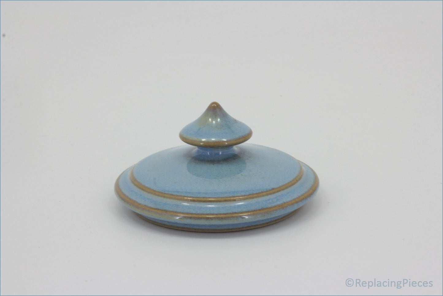 Denby - Colonial Blue - Lidded Sugar Bowl LID ONLY (Pointed Knob)