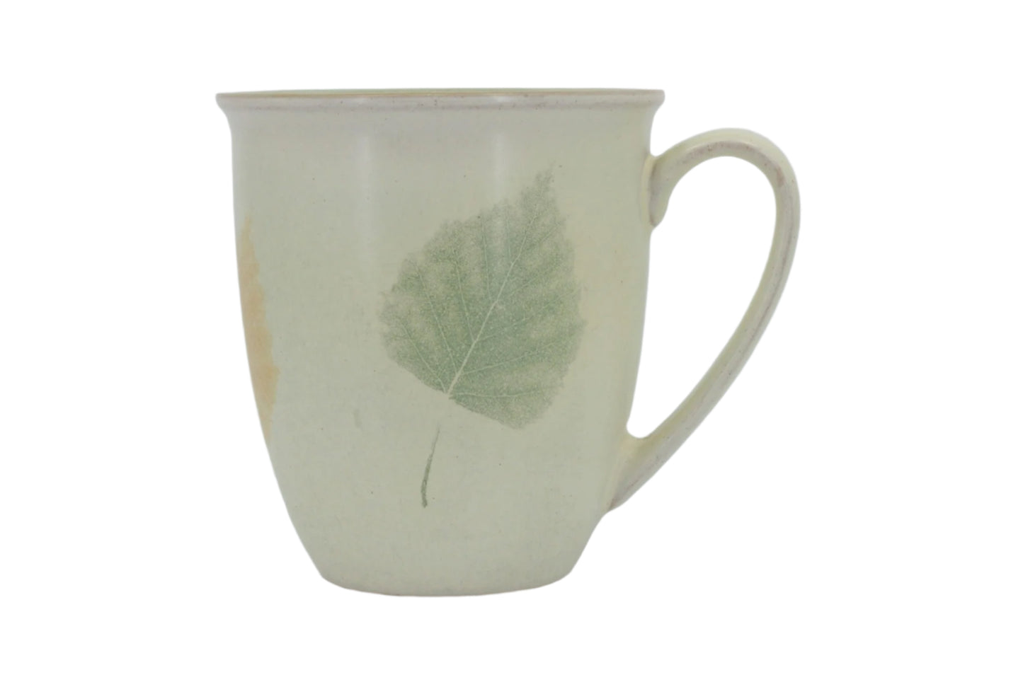 Denby - Energy Leaf - Mug - Ceramic mug with a leaf design on a white background