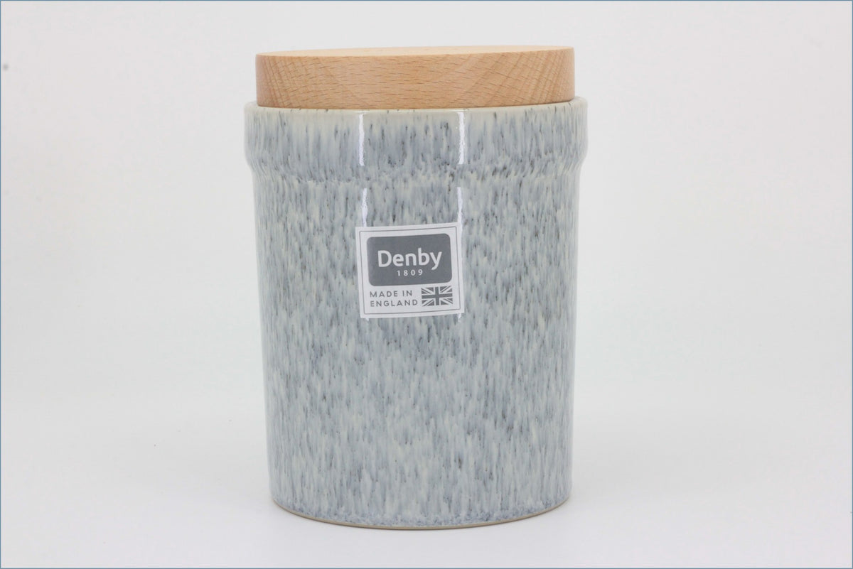 Denby - Halo (Speckle) - Storage Jar (Wooden Lid)