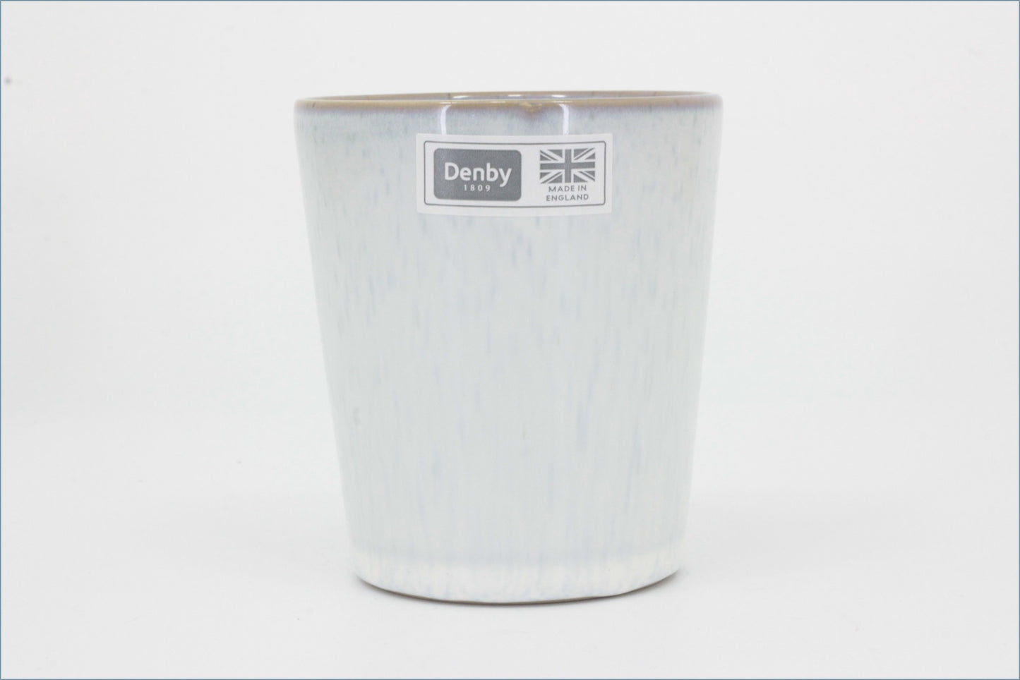 Denby - White Speckle - Handless Mug