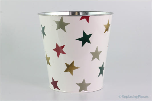 Emma Bridgewater - Red & Green Stars - Tin Plant Pot