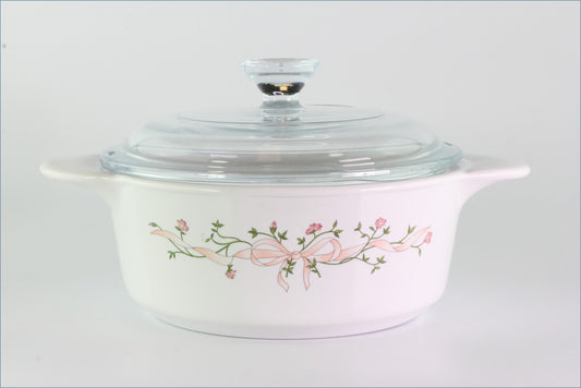 Johnson Brothers - Eternal Beau - 1 1/2 Pint Casserole Dish (Pyrex With Glass Lid)