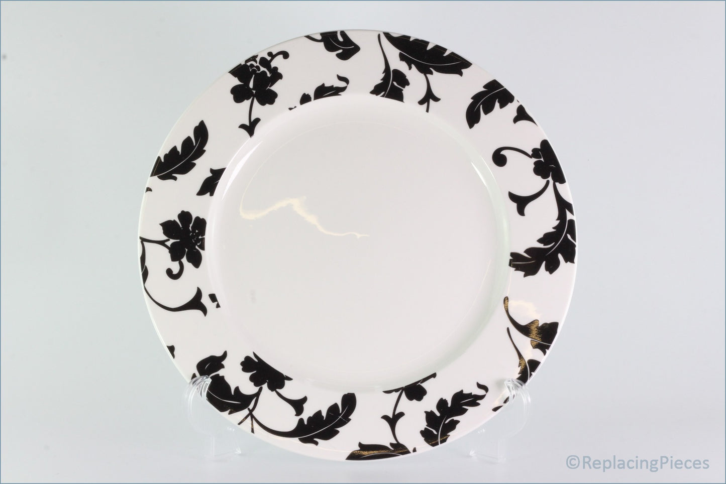 Marks & Spencer - Black Damask - Dinner Plate