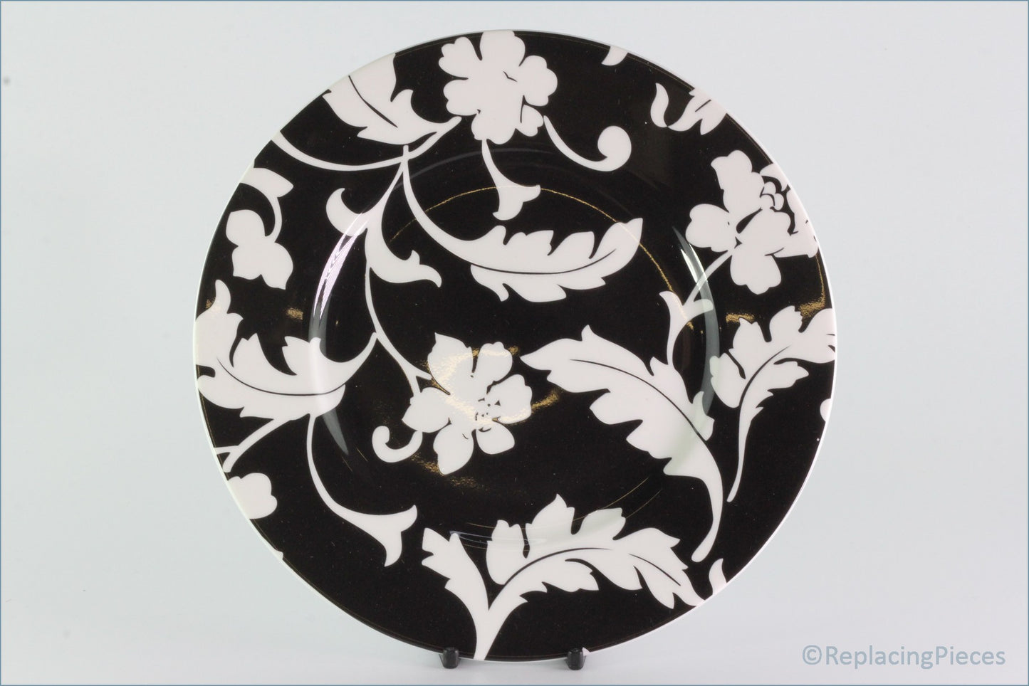 Marks & Spencer - Black Damask - 8 5/8" Salad Plate (Black)