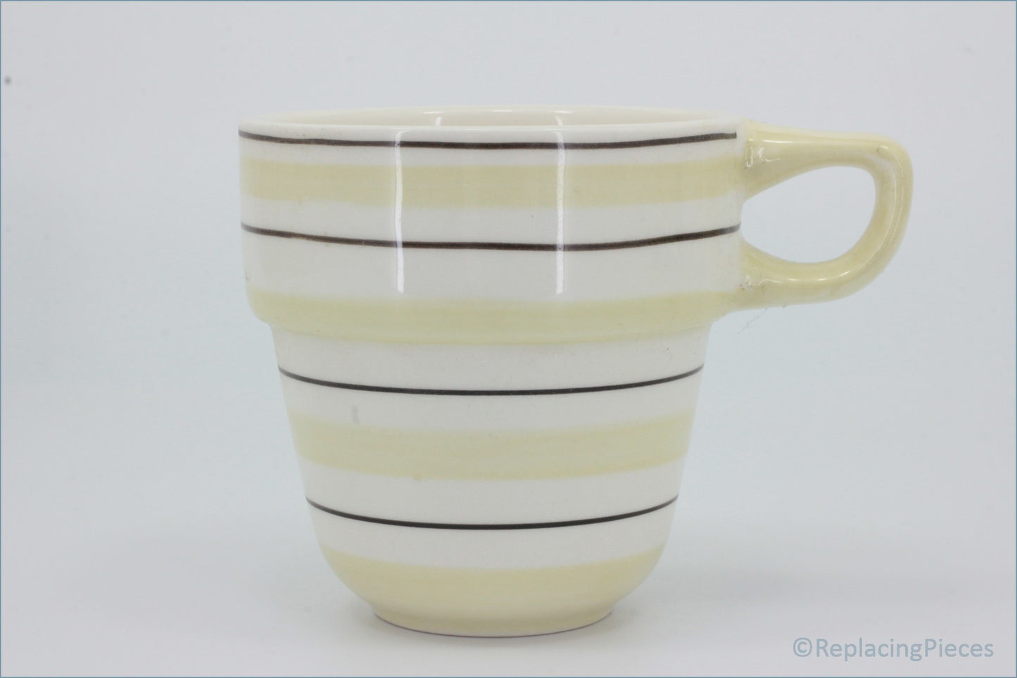 Marks & Spencer - Polka Dot - Stacking Mug (Stripes - Cream)