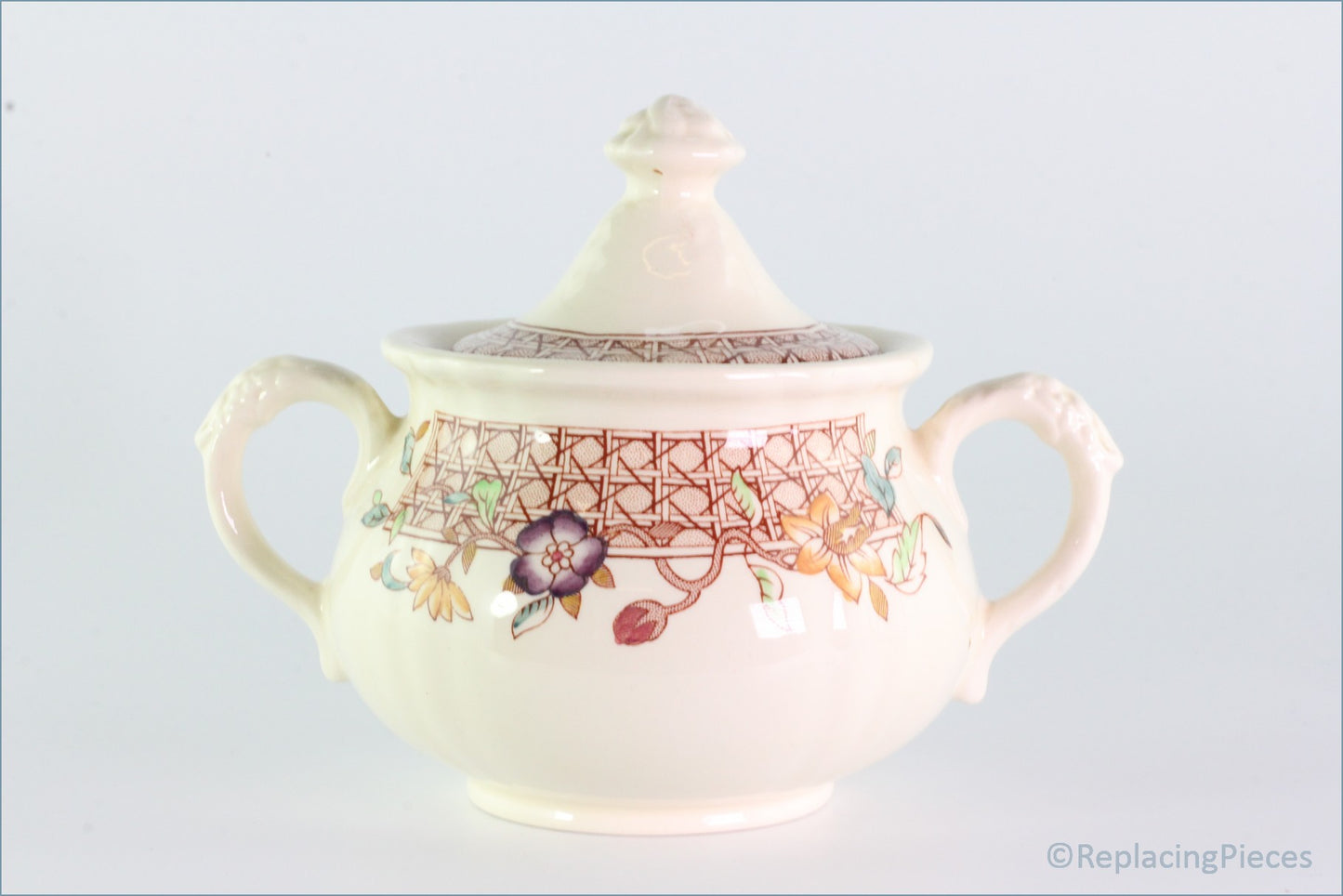Masons - Autumn Trellis - Lidded Sugar Bowl