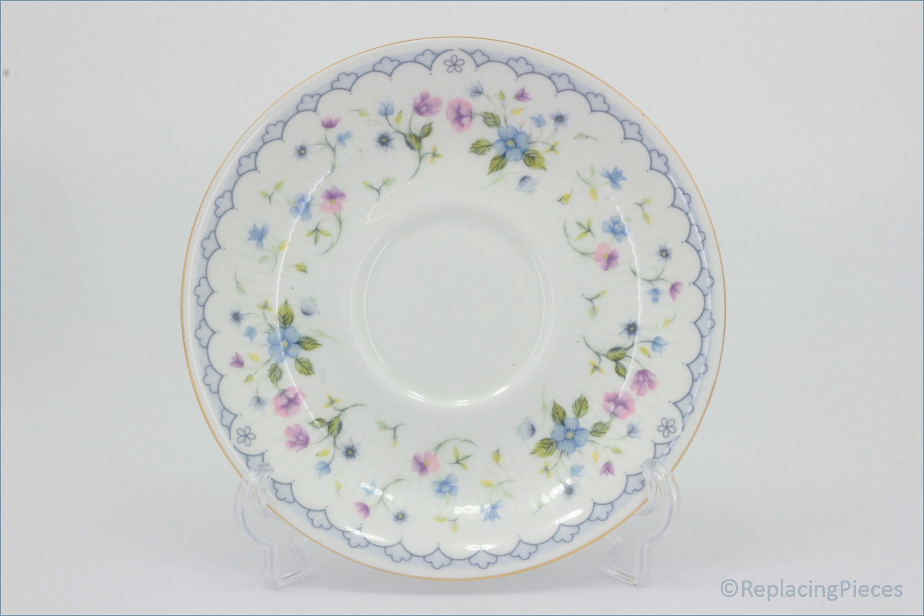 Paragon - Florabella - Coffee Saucer - Ceramic saucer with floral pattern on a white background