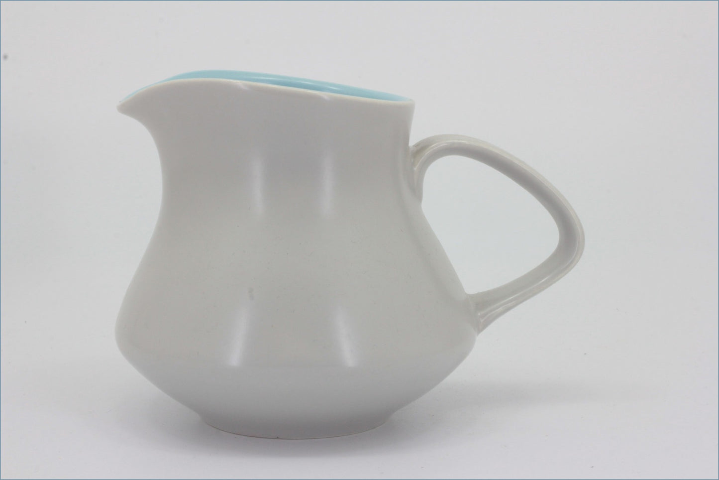 Poole - Dove Grey & Sky Blue - Milk Jug (Bulbous)