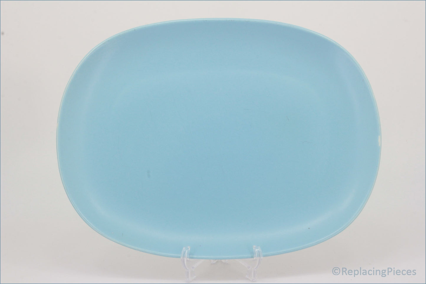 Poole - Dove Grey & Sky Blue - 11 7/8" Oblong Platter