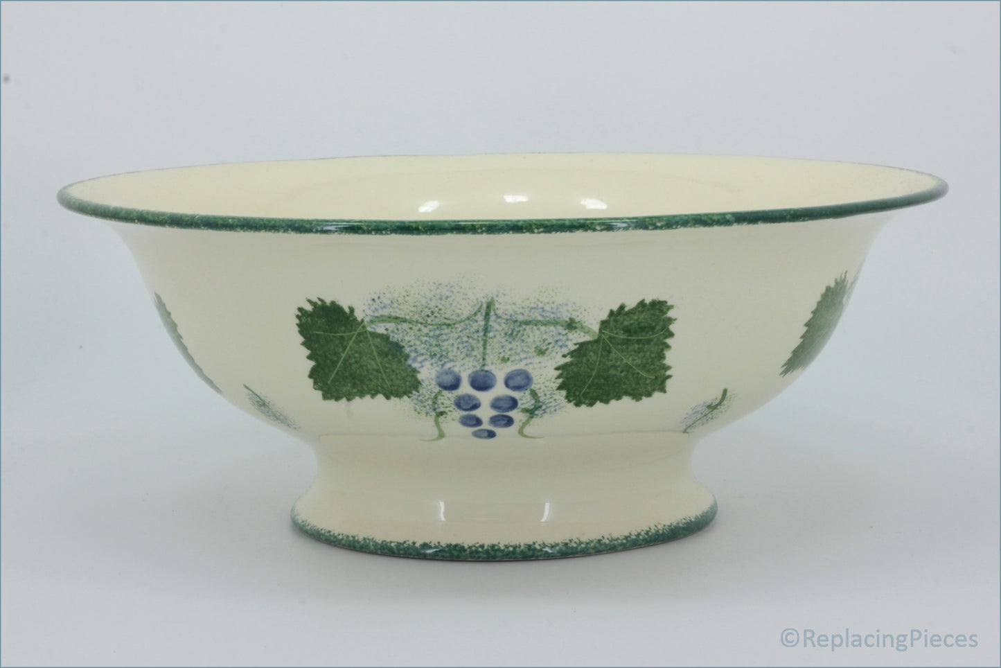 Poole - Vineyard - 12 1/2" Footed Salad Bowl