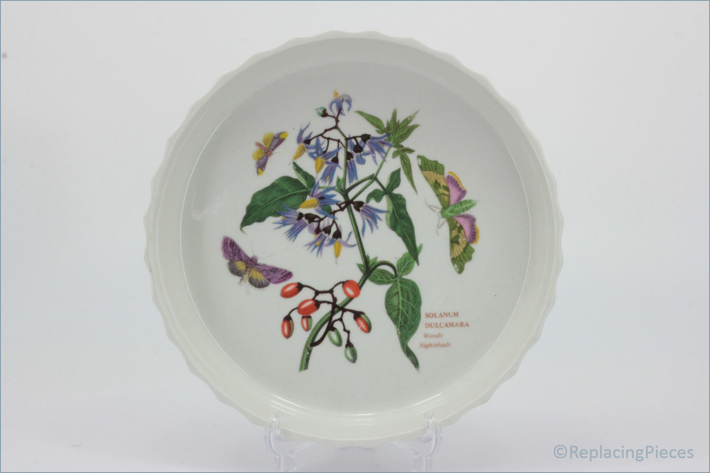 Portmeirion - Botanic Garden - 8 1/4" Flan Dish (Woody Nightshade)