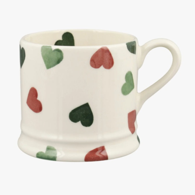 Emma Bridgewater - Red And Green Hearts - Small Mug