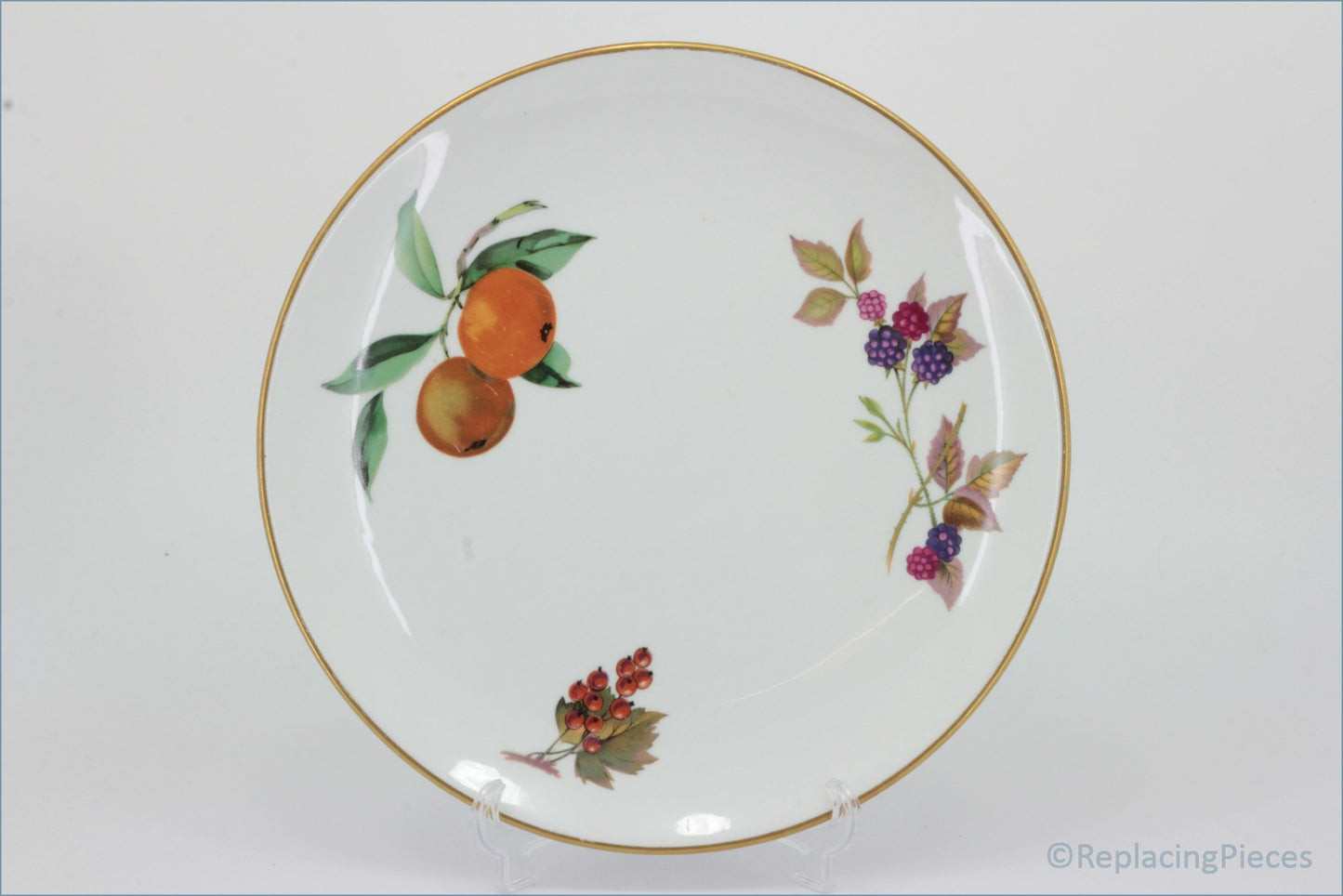 Royal Worcester - Evesham Gold - Round Bread And Butter Serving Plate