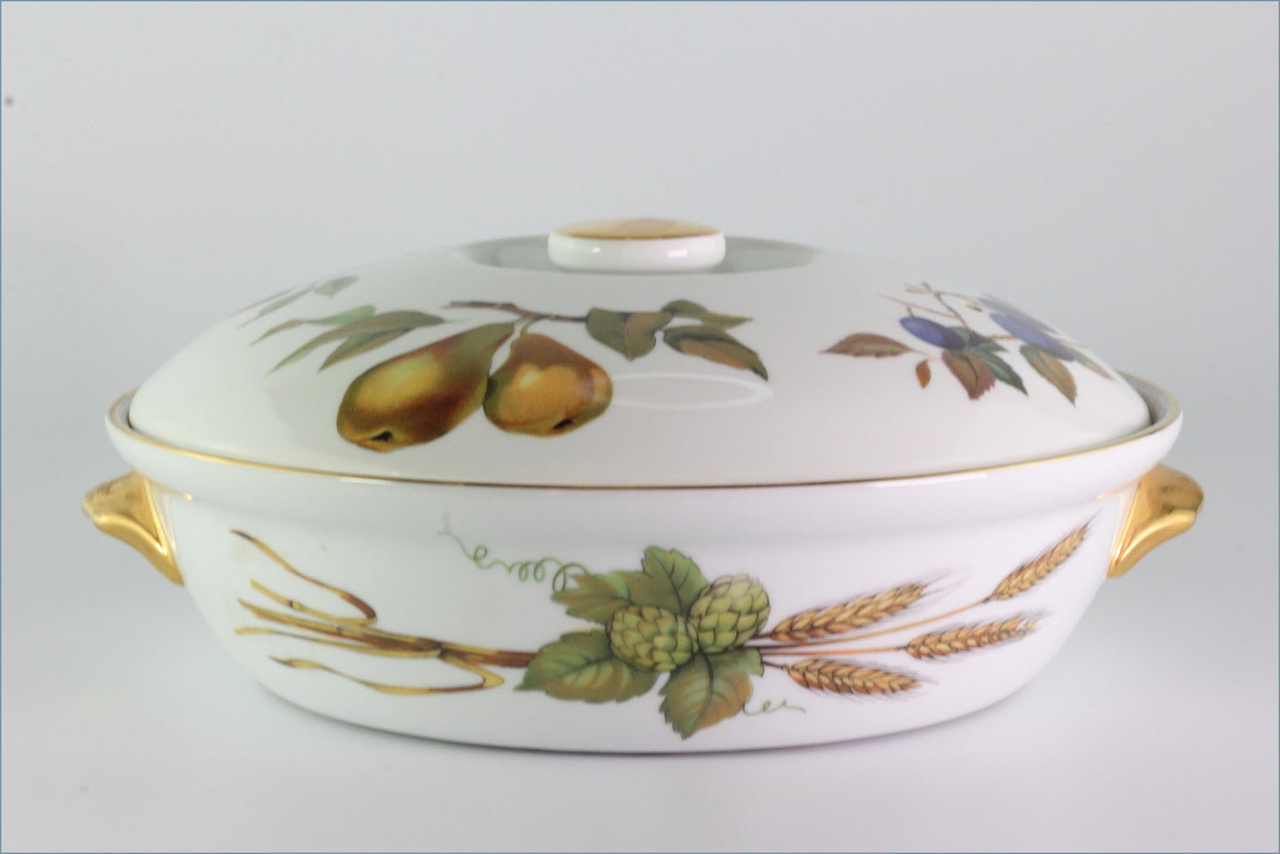 Royal Worcester - Evesham Gold - 2 Pint Casserole (Shape 21 Size 3) Corn & Lemons