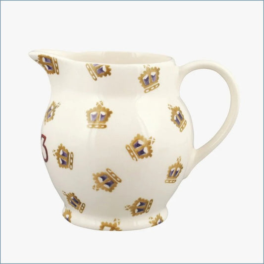 Emma Bridgewater - Crowns 2023 - 1/2 Pint Milk Jug