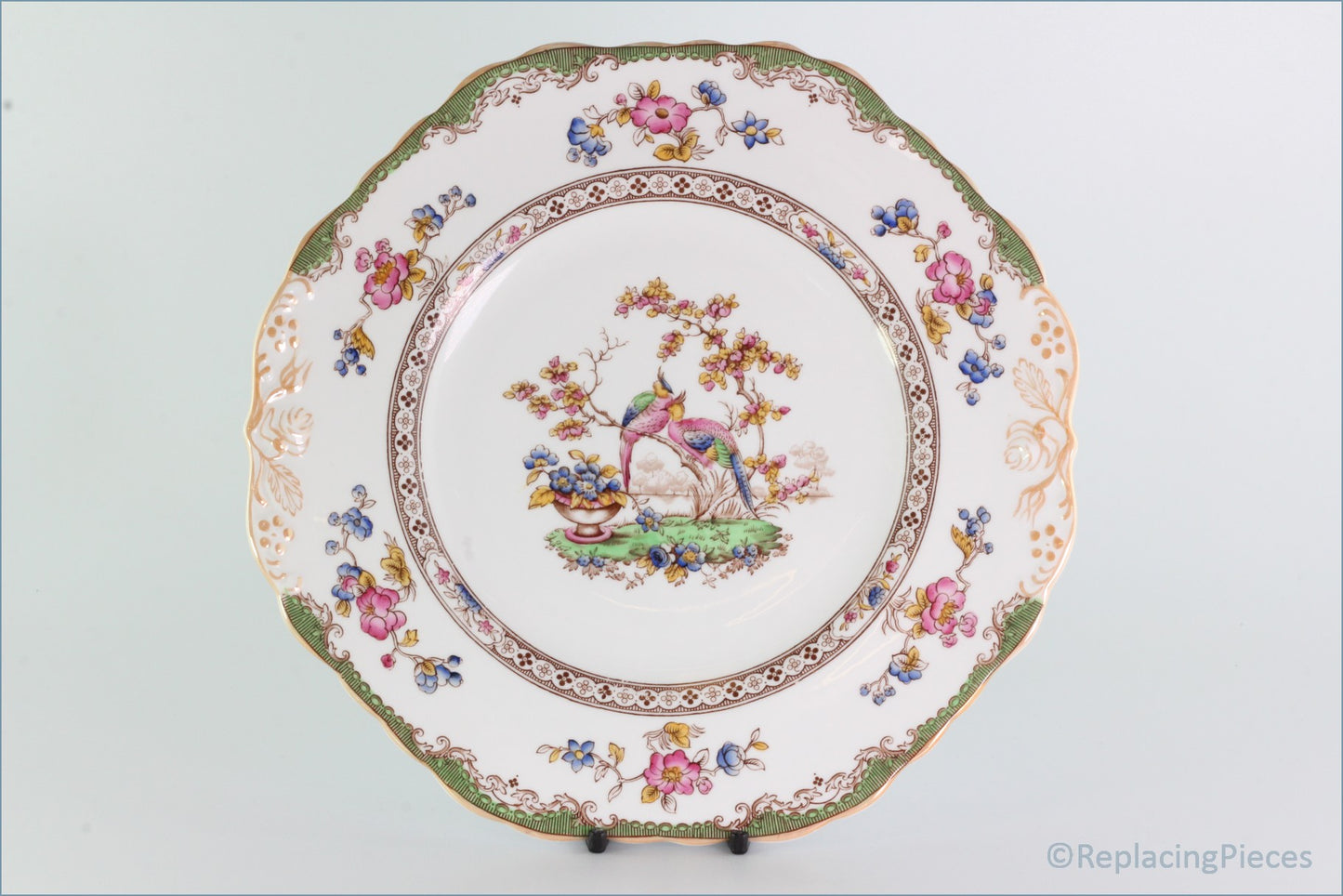 Spode - Eden (Orange Edge) - Bread And Butter Serving Plate