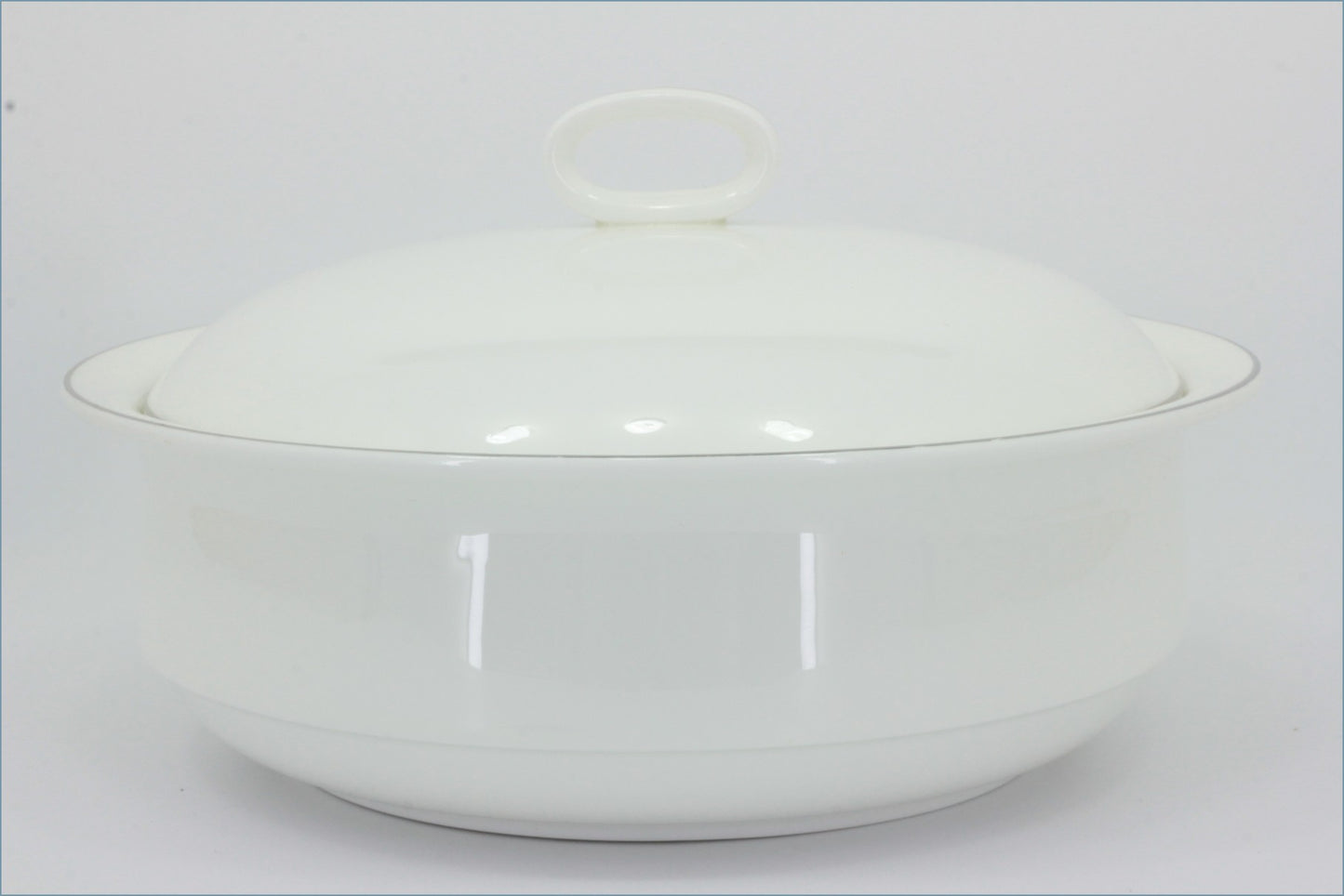 Wedgwood - Formal Platinum - Lidded Vegetable Dish