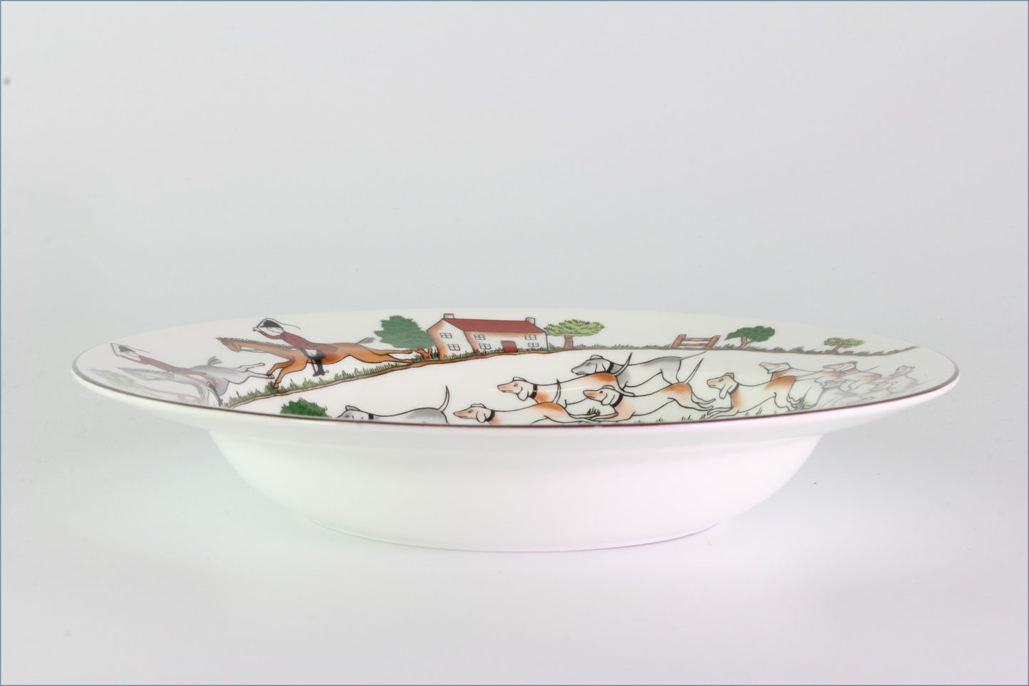 Wedgwood - Hunting Scenes - 8" Rimmed Bowl