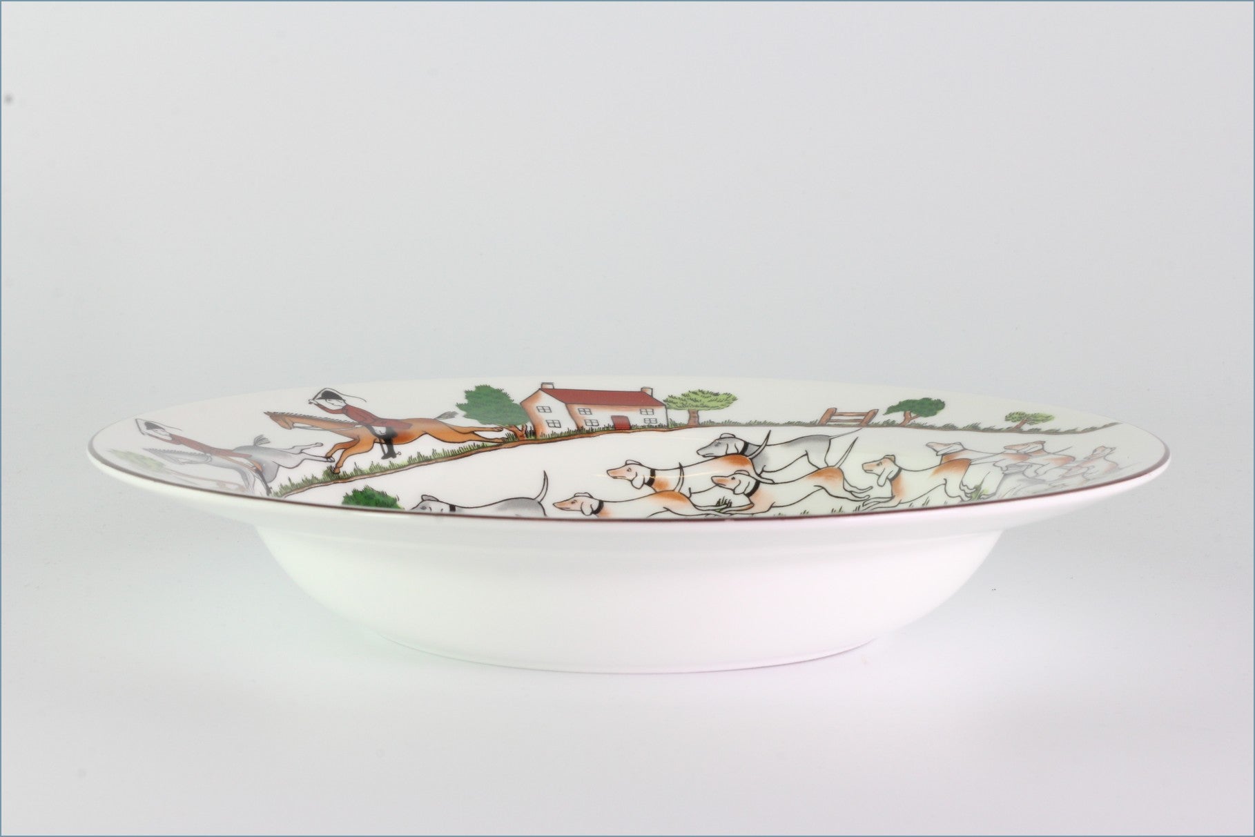 Wedgwood - Hunting Scenes - 8" Rimmed Bowl