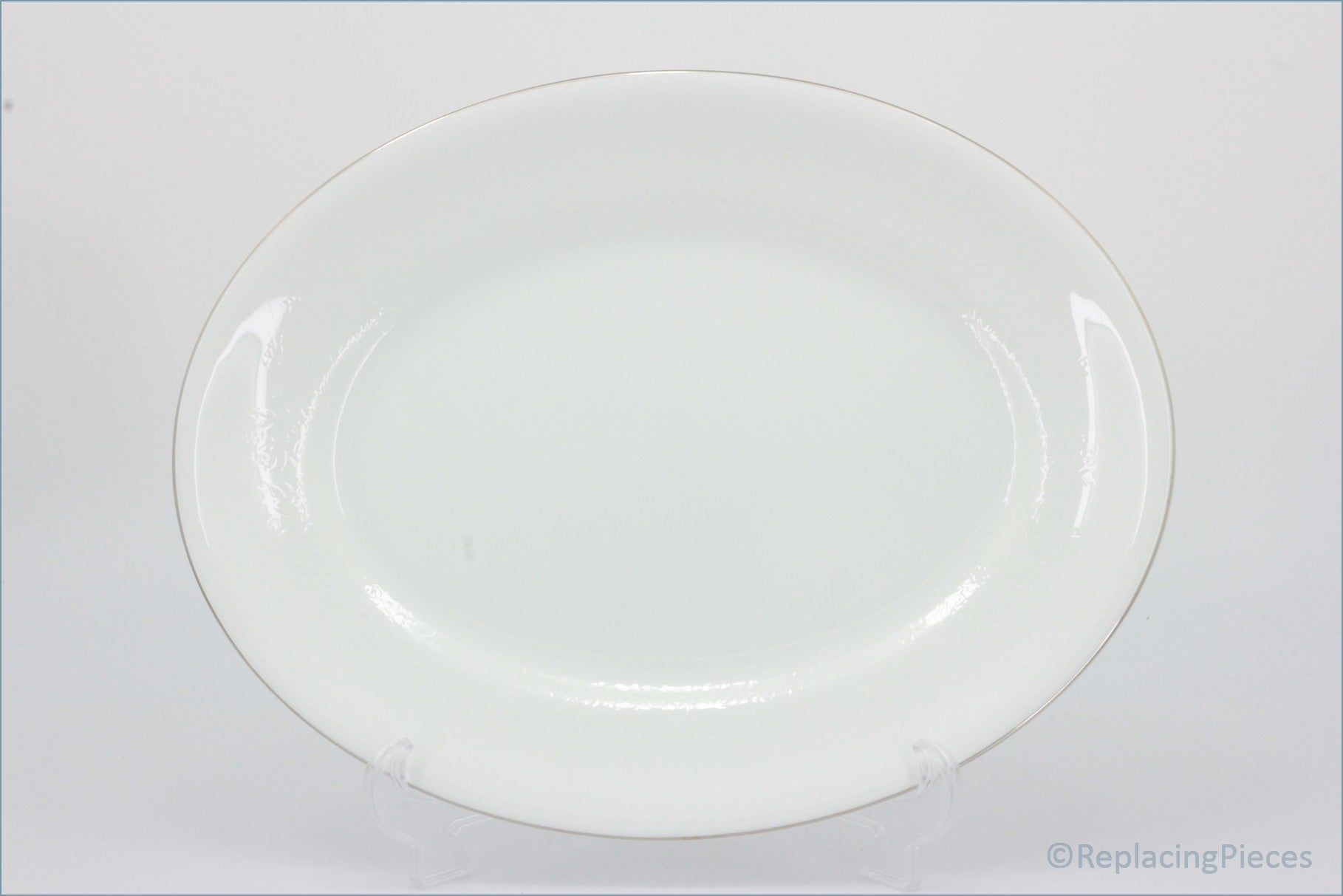Wedgwood - Silver Ermine - 14" Oval Platter