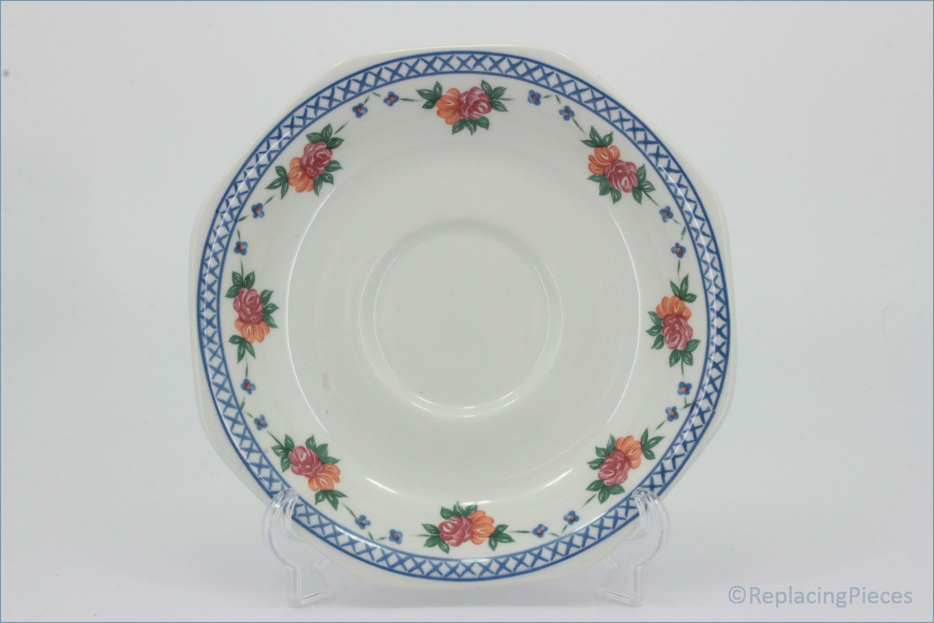 Wedgwood - Trellis Rose - Breakfast Saucer