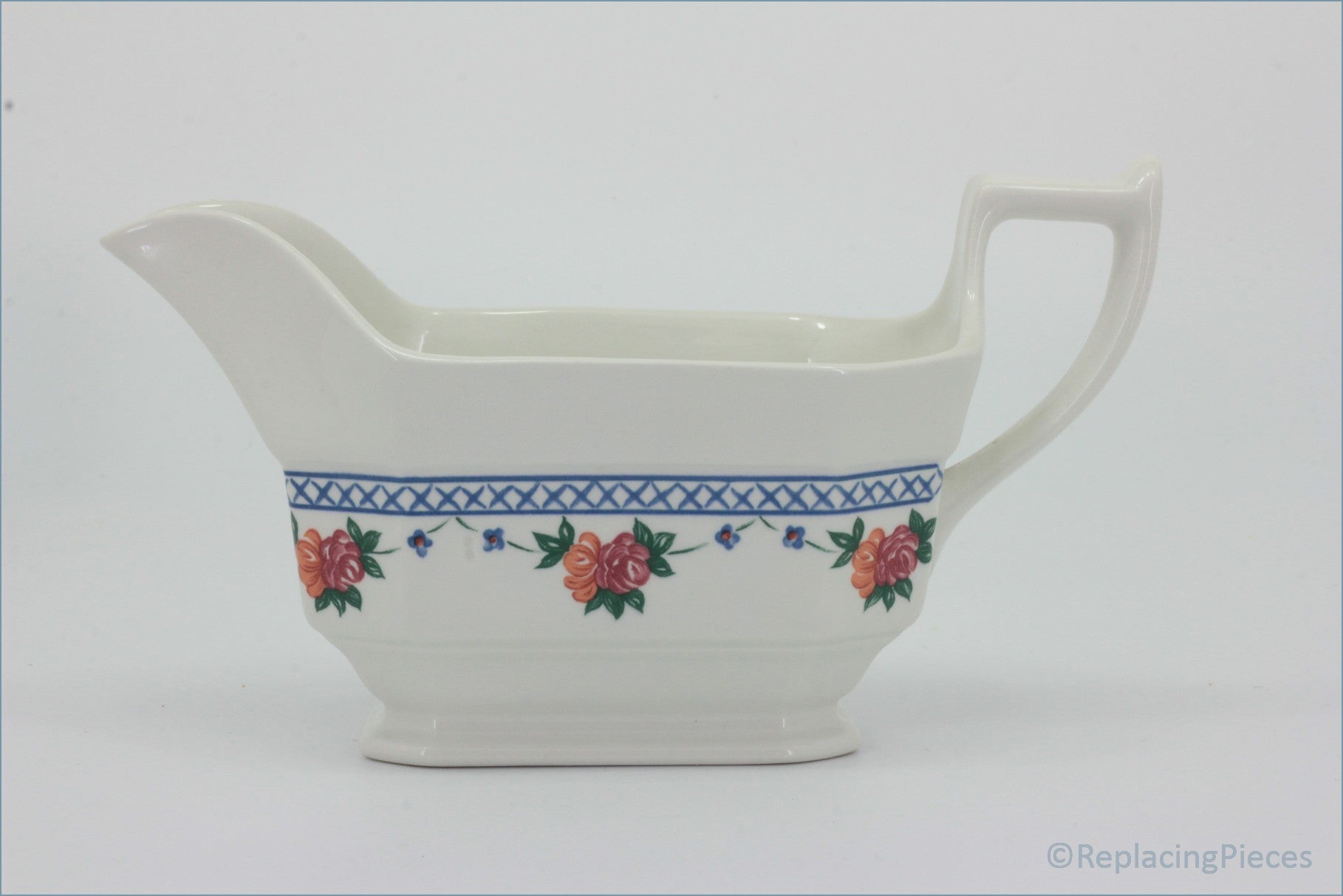 Wedgwood - Trellis Rose - Gravy Boat