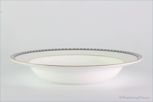 Wedgwood - Ulander (Black) - 8" Rimmed Bowl