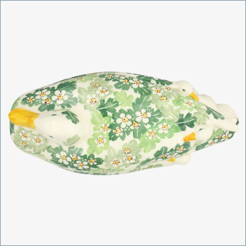 Emma Bridgewater - Green Hawthorn - Large Duck On Nest (Discontinued)