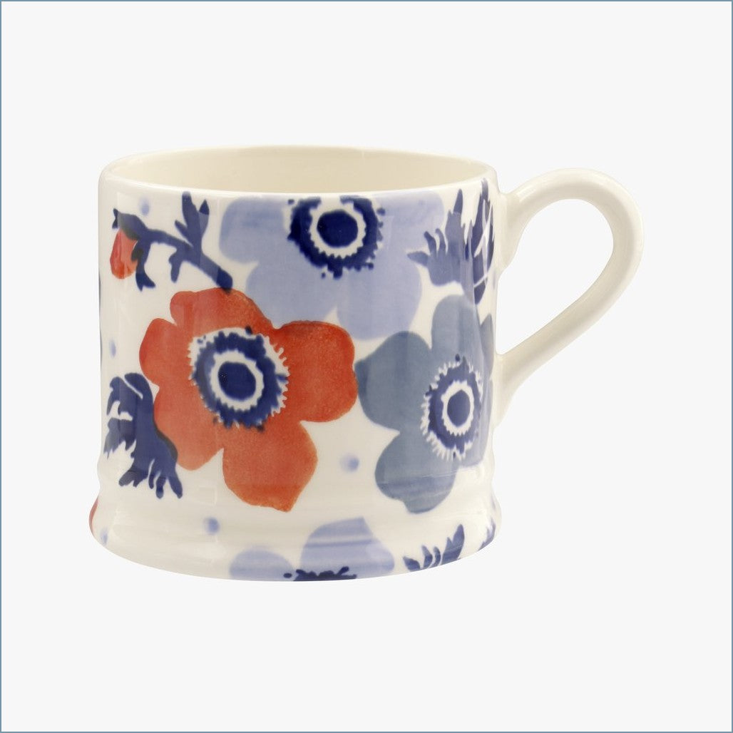 Emma Bridgewater - Red & Blue Anemone - Small Mug