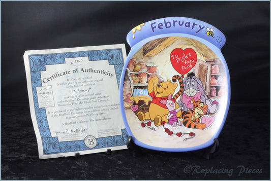 Bradford Exchange - Winnie The Pooh The Whole Year Through - February