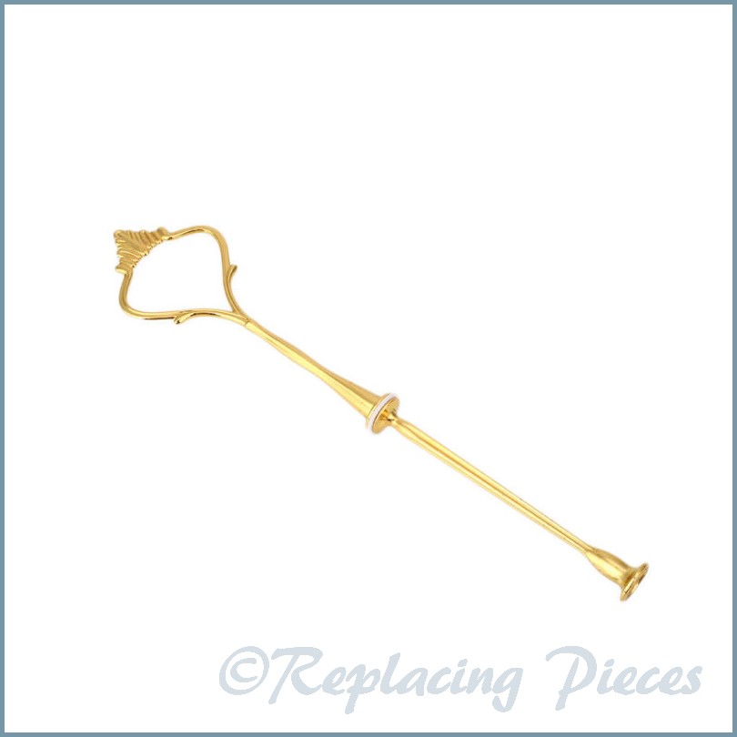 2 Tier - Ornate Handle Cake Stand Kit - Gold