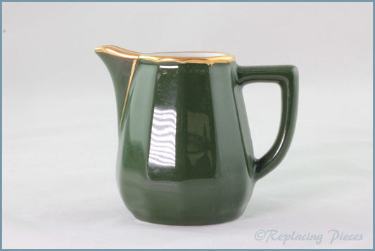 Apilco - Bistro (Green & Gold) - 1/3 Pint Cream Jug