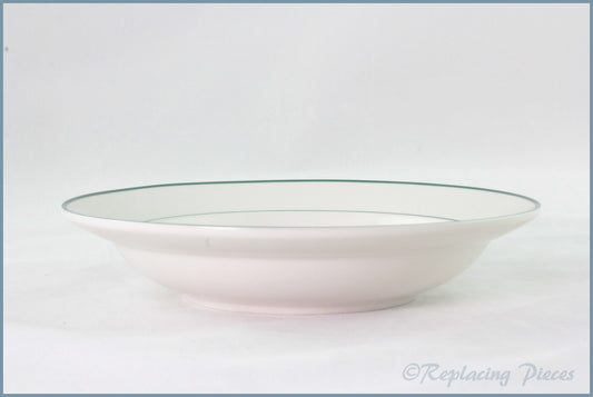 BHS - Unknown (Green Lines) - 7 3/4" Rimmed Bowl