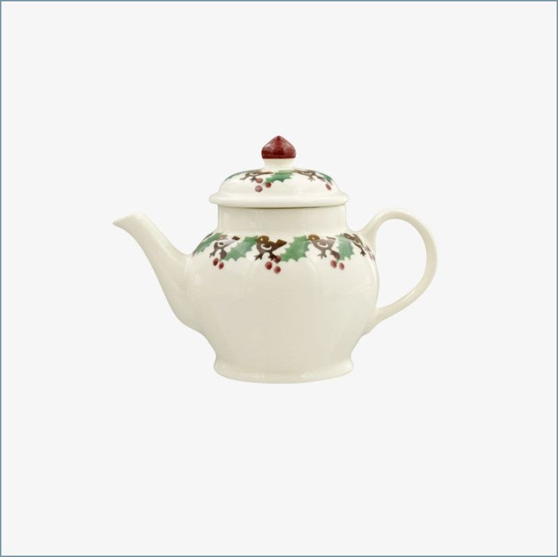 Emma Bridgewater Dollies outlet Tea Set Bird & Holly Teapot Creamer Cups NEW In Box