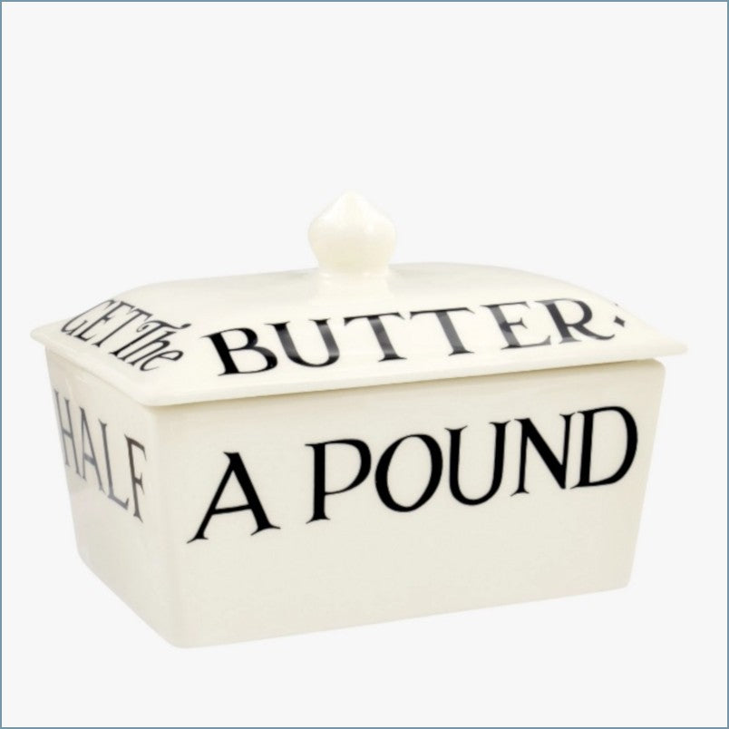 Emma Bridgewater - Black Toast - Small Lidded Butter Dish