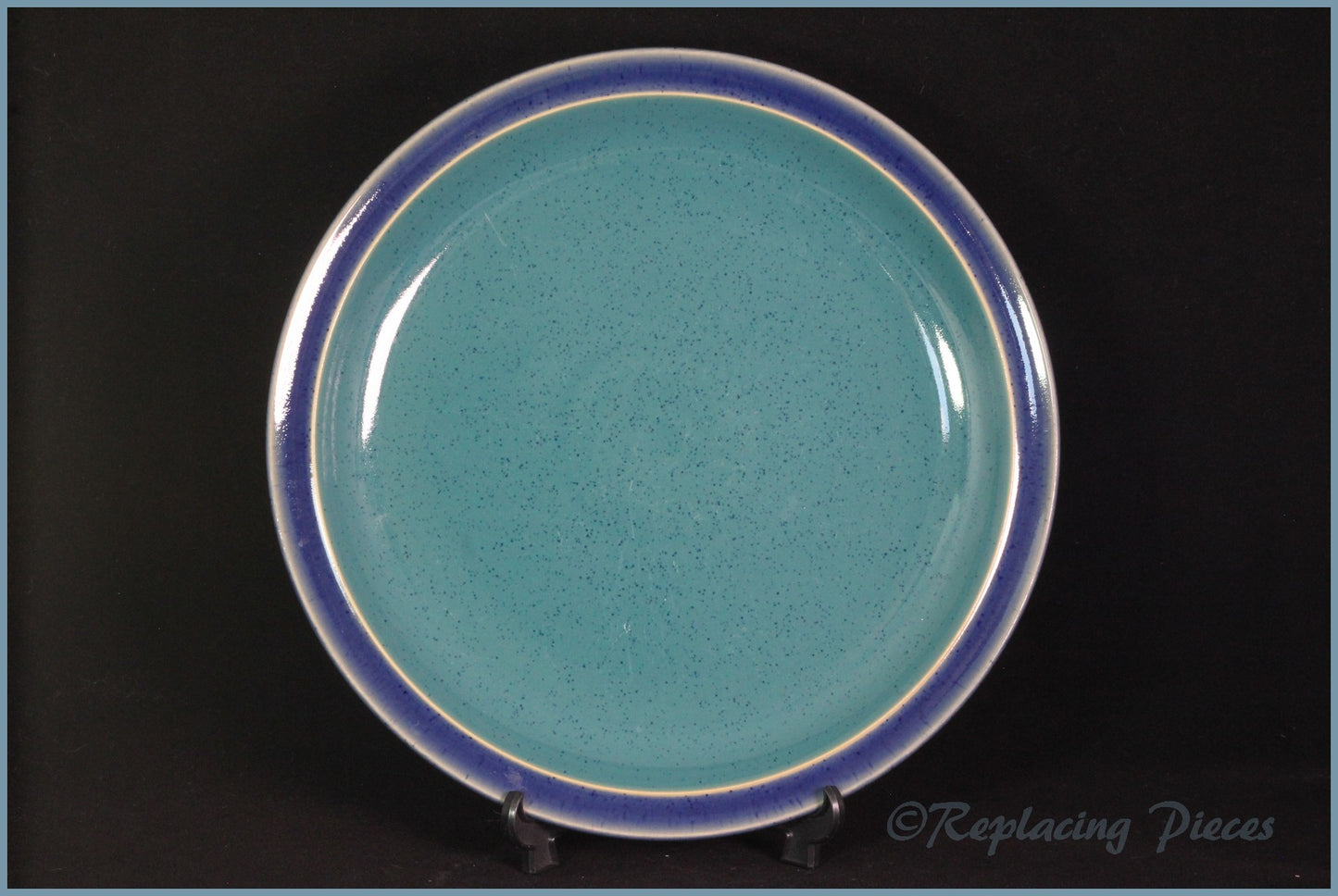Denby - Harlequin - Dinner Plate (Blue Rim)