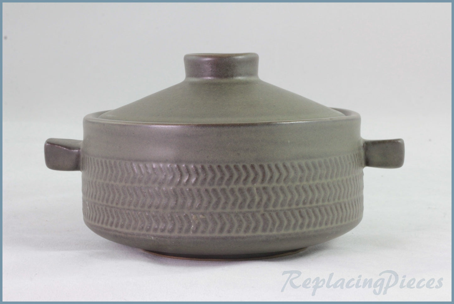 Denby - Chevron - Lidded Soup Bowl