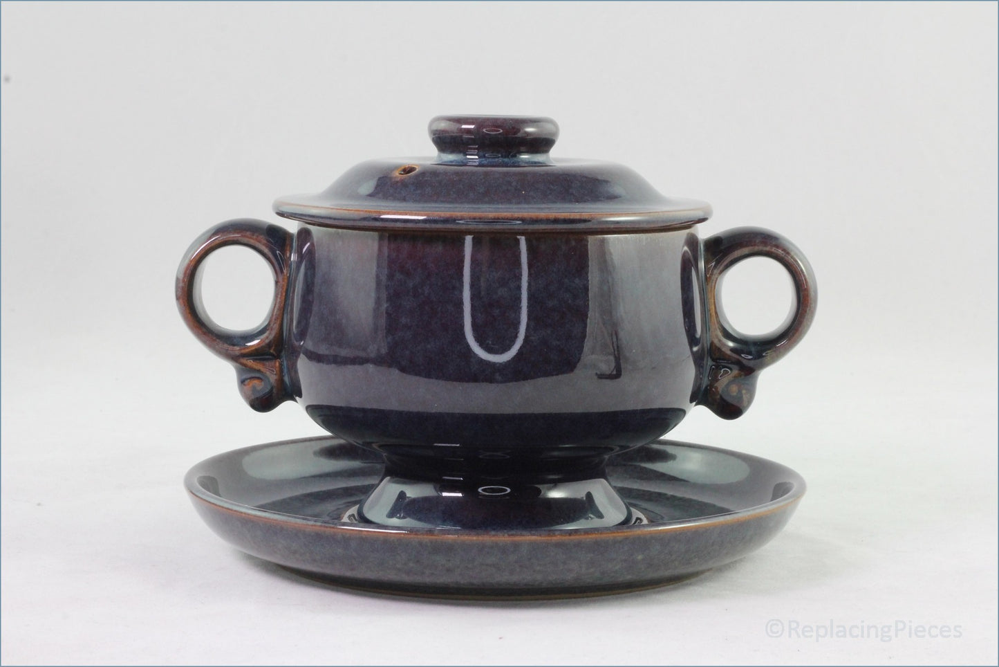 Denby - Falstaff - Lidded Soup Bowl With Saucer