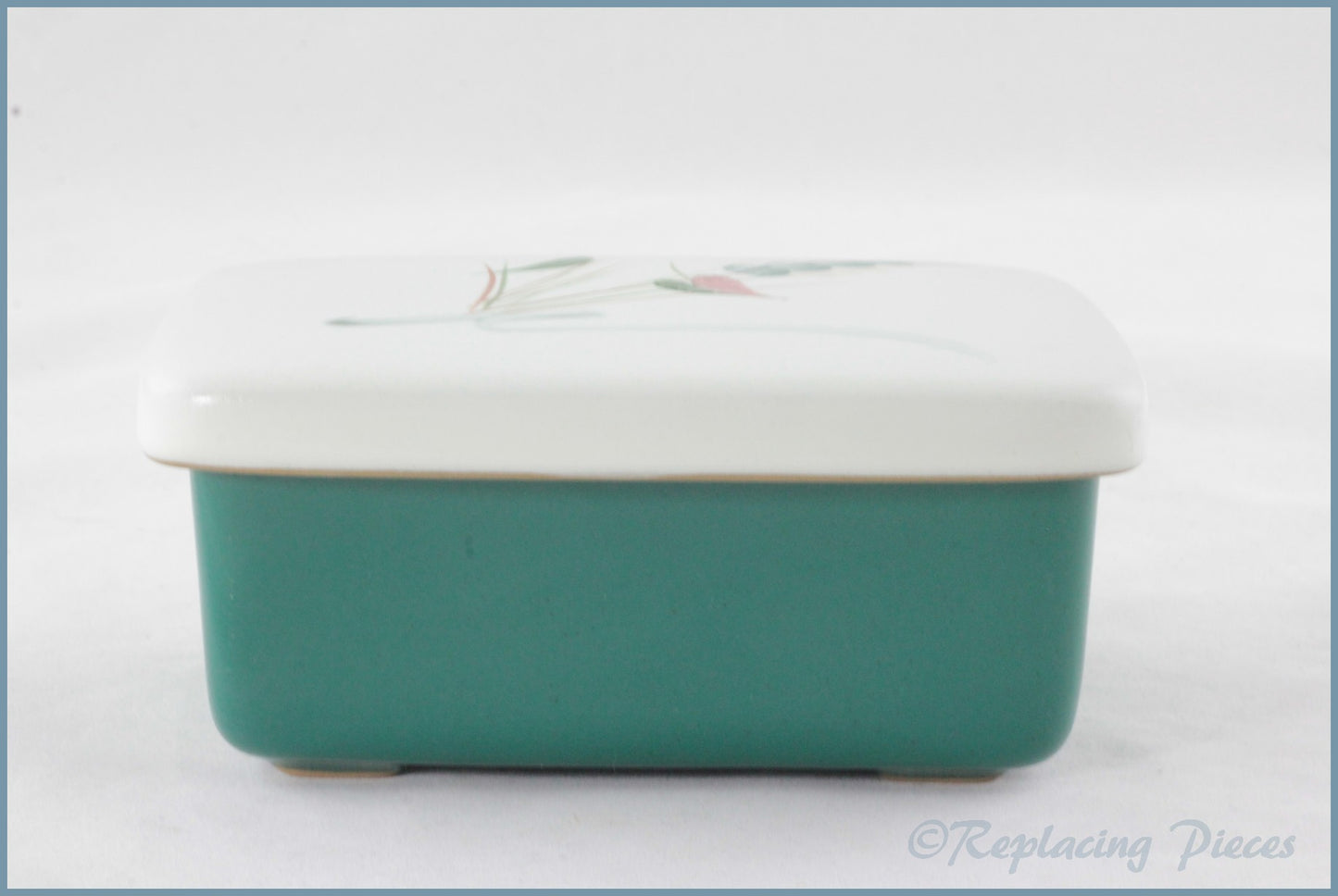Denby - Greenwheat - Lidded Butter Dish