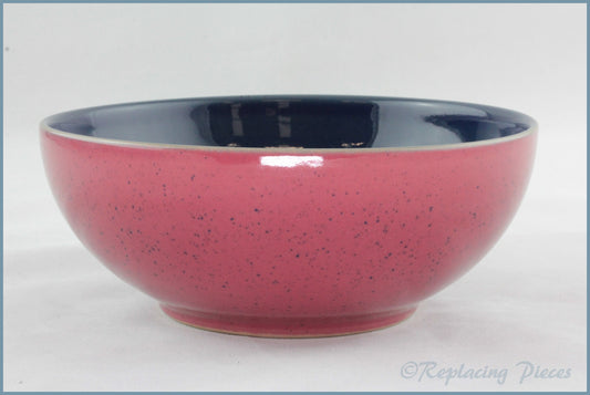 Denby - Harlequin - Cereal Bowl (Blue Interior - Red Exterior)